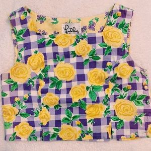 EUC Lily Pulitzer crop top size medium